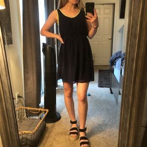Casual navy blue dress